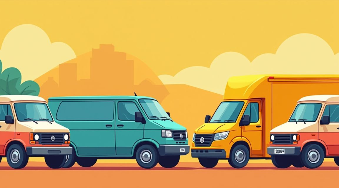 reboque de vans e utilitários - Ilustração detalhada sobre reboque de vans e utilitários